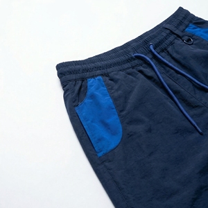 Navy & Royal Blue Two Piece Tracksuit Hooded <b>Zip</b> Jacket + Drawcord Jogger| Lightweight Sport-Utility Set for OEM / Private Label - Product Image 3