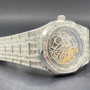 Montre Moissanite Personnalisée de Haute Qualité, Sertie de Diamants VVS, Style Hip Hop, Cadeau pour Homme - Product Image 3