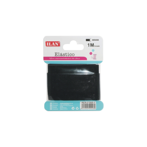 Fascia Elastica ILAN 40mm 1m Nera per Artigianato e Abbigliamento - Product Image 2