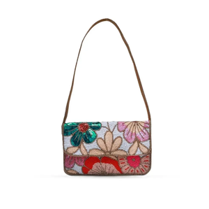 Sac à main en paille brodé La Dolce Vita, motif citron rayé rose, bandoulière unique, style preppy pour femme, sac d'usage quotidien - Product Image 4