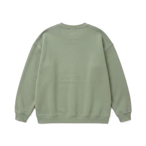Sudadera Oversize Verde Salvia para Mujer con Cuello Redondo, Bordado Chenille Personalizado, Forro Polar, Estilo Casual, Fabricación de Marca Privada - Product Image 4