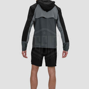 Conjunto de Pantalones Cortos y Chaqueta Cortavientos al por Mayor, Talla Grande, Chaqueta con Capucha y Pantalones Cortos para Uso en Exteriores - Product Image 4