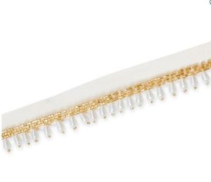 Tela de Encaje de Lujo Ecológica con Bordado Floral, Lentejuelas y Cuentas, Adorno de Guipur para Vestidos de Novia y Diseños de Alta Costura - Product Image 2