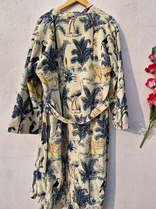 Luxury Velvet House Robe, velvet cotton Kimono Robe, Dressing Gown, <b>wedding</b> robe Bridesmaid winter bathrobe grey - Product Image 4