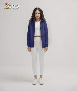 XEEP Sweat-shirts à capuche personnalisés pour hommes, en jersey tricoté, imprimés par transfert thermique, avec logo sur le devant, poche, respirants et à séchage rapide, pour l'hiver et les loisirs - Product Image 1
