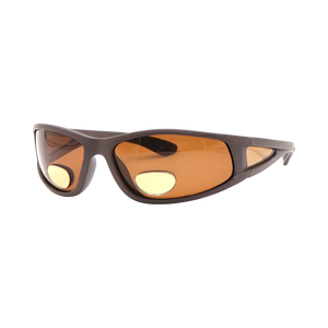 Bifocal Polarized Full Rim Shield Fishing Sunglasses Wraparound PC Frame UV400 Unisex Adult <b>Eyewear</b> Custom Logo - Product Image 1