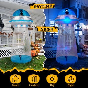 8.8 FT Halloween Fun Tall UFO Inflatable Yard Decoration with LED Lights Built-in Stand for Outdoor Holiday Decorations - Product Image 5