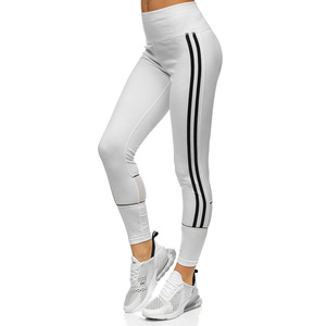 Women's <b>White</b> <b>2</b> <b>Piece</b> Zipper Tracksuit <b>Set</b> Full Length Hooded Vintage Style Solid Side Stripe Knitted Spandex/Nylon Winter - Product Image 4