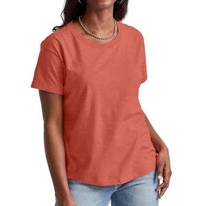 Camisetas Extra Grandes de Algodón para Mujer, Corte Holgado, Moda Urbana, Uso Diario, Marca Privada OEM, Exportación - Product Image 5