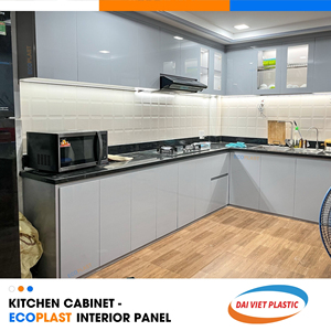 Armoires de cuisine résistance aux moisissures PVC panneau intérieur usine de fabrication du Vietnam - Product Image 5