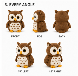 Peluche de búho, juguete de peluche suave de búho, lindo muñeco de peluche de búho, juguete de peluche de búho de dibujos animados, juguete de abrazo de búho bebé, peluche de búho kawaii, búho de peluche para dormir - Product Image 3