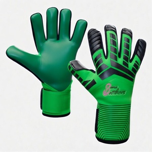 Gants de gardien de but de qualité supérieure avec dos imprimé en silicone, technologie de protection des doigts et excellente adhérence pour les matchs et l'entraînement. - Product Image 1