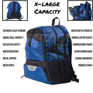 Bolsa de Fútbol Ligera y de Lujo Unisex, Diseño Deportivo Personalizado en Poliéster, Gran Espacio Interior, Bolsillos Laterales, Correa de Hombro Cómoda - Product Image 3