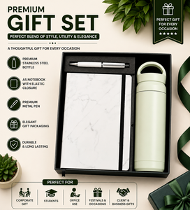 Set de Regalo Premium Negro Personalizado: Cuaderno A5, Botella de Agua de Acero Inoxidable, Bolígrafo Metálico, Caja de Regalo Empresarial con Impresión Duradera para Oficina - Product Image 6