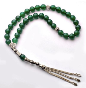 Rosario Islamico Personalizzato, Tasbih Ecologico Fatto a Mano in Resina Ambrata Trasparente per Regali - Product Image 2
