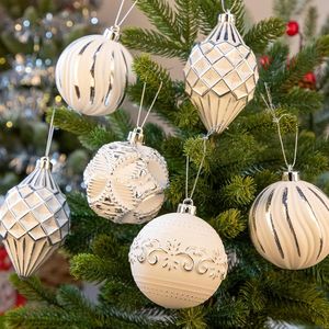 Set di 16 Palline di Natale Infrangibili Dipinte a Mano, Assortite in Dimensioni e Design, per Decorazioni Natalizie e Ornamenti per Albero di Natale - Product Image 4