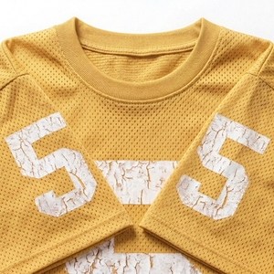 Custom Streetwear Breathable <b>Plus</b> <b>Size</b> Short Sleeve American Football Jersey for Men Fan Jersey <b>Mesh</b> Fabric 100% polyester - Product Image 6