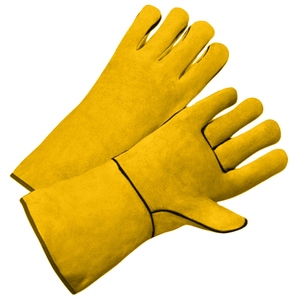 Gants de soudage en cuir de vachette pleine fleur de qualité supérieure, résistants à l'abrasion, certifiés CE, anti-chaleur et anti-étincelles - Product Image 3