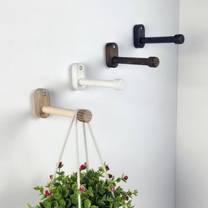 Support mural pour plantes en bois naturel, durable et décoratif, couleur personnalisée pour la décoration intérieure et le suspendre des pots. - Product Image 3