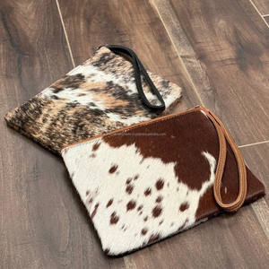 กระเป๋าคลัทช์หนังวัวแท้หรูหราออกแบบโดยดีไซเนอร์สำหรับผู้หญิงกระเป๋าคลัทช์คุณภาพสูงมีซิปคล้องมือ - Product Image 4