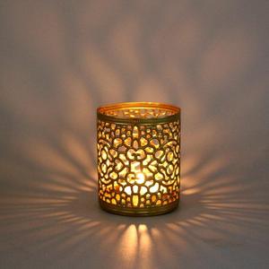 Elegant Iron Votive <b>Candle</b> <b>Holder</b> Handmade Eco-Friendly Natural Durable 2-Color Printed Christmas Home Hotel Decor Customizable - Product Image 2