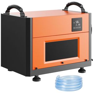Tubo di scarico per deumidificatore commerciale da 125 pinte per spazi ristretti, scantinati, magazzini, cantieri, nuovo, grande capacità, per serre di coltivazione - Product Image 1