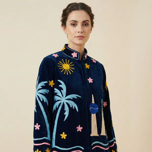 Veste unisexe brodée Suzani de haute qualité 2026, style indien unique, robe décontractée pour femme, veste indienne, meilleur prix - Product Image 1