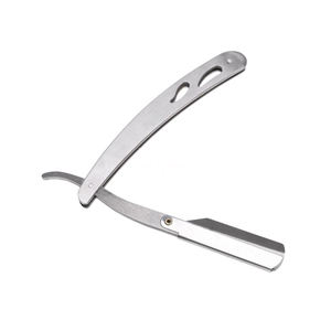 Premium Professional Straight Edge Razor Folding Stainless Steel Cutthroat Barber Shaving Knife for Salon <b>Bikini</b> Face - Product Image 2