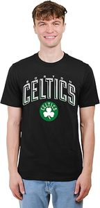 <span class=keywords><strong>Camiseta</strong></span> Negra de los <span class=keywords><strong>Boston</strong></span> Celtics con Logotipo del Trébol Verde, Cuello Redondo, Diseño Deportivo, Material de Poliéster, Confección Duradera - Product Image 2