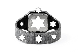 Luxury Automatic Mechanical Stainless Steel <b>Square</b> <b>Face</b> Roman Numerals Black Moissanite Hip Hop <b>Watch</b> for Men - Product Image 2