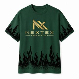 T-shirt en coton pour homme avec motif graphique effet vieilli motif flamme - Product Image 6