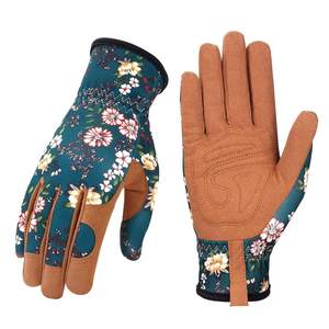 Guantes de Jardinería de Cuero de Alta Calidad para Mujer, Guantes de Trabajo con Compatibilidad con Pantalla Táctil, Protección en las Puntas de los Dedos, para Trabajo y Jardinería - Product Image 1