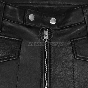 Pantalones de cuero para hombre fabricados en fábrica, en oferta, al por mayor, hechos con cuero de la mejor calidad. - Product Image 3