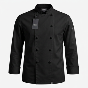 Veste de chef professionnelle en tissu double couche de qualité supérieure, design durable, coupe confortable, uniforme de cuisine pour les chefs - Product Image 4