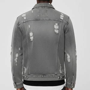 Vintage <b>Rhinestone</b> Cross Casual Button Denim <b>Jacket</b> for Men-Customizable Waterproof Breathable 100% Cotton - Product Image 2