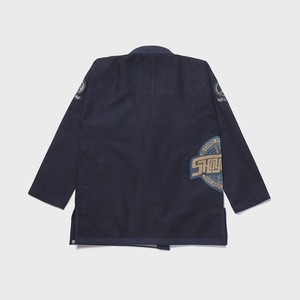 Kimono de Jiu-Jitsu Brésilien Shoyorol pour Homme, Bleu Marine, Coton, Coupe Classique, Tenue de Judo Durable, Taille Adulte - Product Image 2