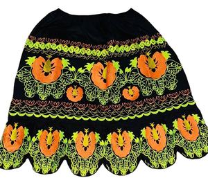 Otoño nuevo estilo bordado falda de algodón de alta calidad de cintura alta falda de fiesta mujeres niñas de talla grande Color sólido al por mayor personalizado - Product Image 6