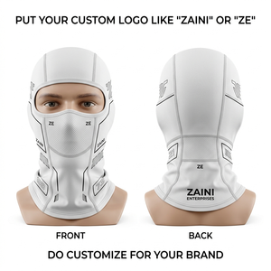 Masque facial rayé imperméable imprimé numériquement avec logo personnalisé, balaclava pour enfants, unisexe, pour le sport et l'usage quotidien, couvrant tout le visage et le cou - Product Image 3