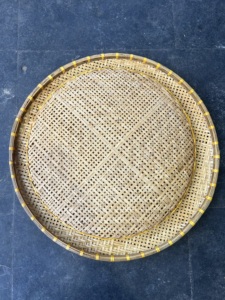 Round Bamboo <b>Trays</b> for Sifting and Drying Agricultural Products Grains and Seeds Handmade in Vietnam Set of 2 OEM & ODM - Product Image 6