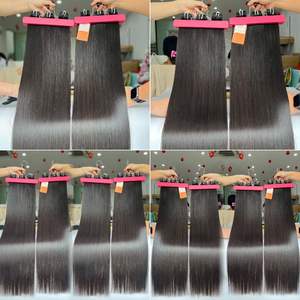 Paquetes de trama de cabello humano crudo vietnamita Best Seller Color natural hueso recto con estilo de onda natural de Envío Mundial - Product Image 2