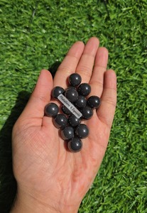 15 PCs OF 12 MM Grey Moissanite Polished Beads <b>Ball</b> Without Drill & other diamond Jewelry - Product Image 4