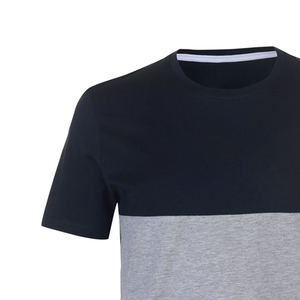 T-shirt décontracté à manches courtes pour homme, 100 % coton, respirant, séchage rapide, impression de logo personnalisé, t-shirts unis teints - Product Image 4