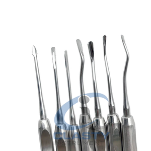 ชุดเครื่องมือผ่าตัดทางทันตกรรมไทเทเนียม 7 ชิ้น ด้ามจับแบบมีลาย สำหรับถอนฟันด้วยมือ หลายสี ระดับ Class I - Product Image 5