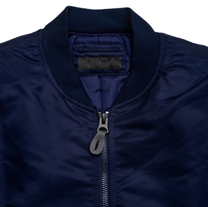 <b>Mens</b> Winter Bomber <b>Jacket</b> Polyester Stand Collar Zip Up <b>Flight</b> <b>Jacket</b> Windproof Breathable Custom Logo - Product Image 3