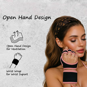 Latest Design Unisex <b>Fingerless</b> Weightlifting <b>Gloves</b> High Intensity Workout Wear Comfortable Smart Hand Look Exercise Gym <b>Gloves</b> - Product Image 5