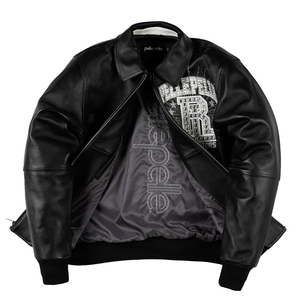 OEM Fashion Design Varsity Men's Winter <b>Jacket</b> New Arrival Heavy Embroidery <b>Rhinestone</b> Waterproof Windproof Vintage Decoration - Product Image 5