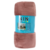 Couverture en velours doux pour lit, design tendance, quatre saisons, 100% polyester, couleur unie, tricotée, antibactérienne, ignifuge