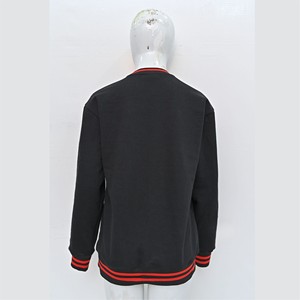 Sweat-shirts à capuche en molleton de coton polyester brodés pour hommes, couleur unie, hiver, poids du tissu 350g - Product Image 3
