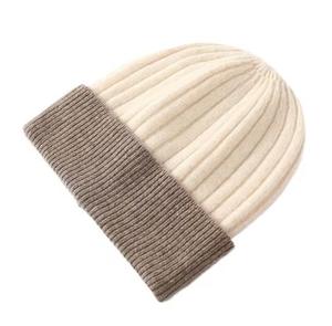 Unisex Jacquard Ribbed Beanie <b>Hat</b> 100% Acrylic Breathable & Waterproof Contrast Color Solid <b>Winter</b> Casual for Adults 56-58CM - Product Image 4