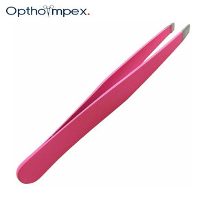 Pinzas de Precisión Reutilizables y Ligeras para Cejas, de Acero Inoxidable con Punta Inclinada, Herramienta Profesional para Depilación y Belleza - Product Image 2